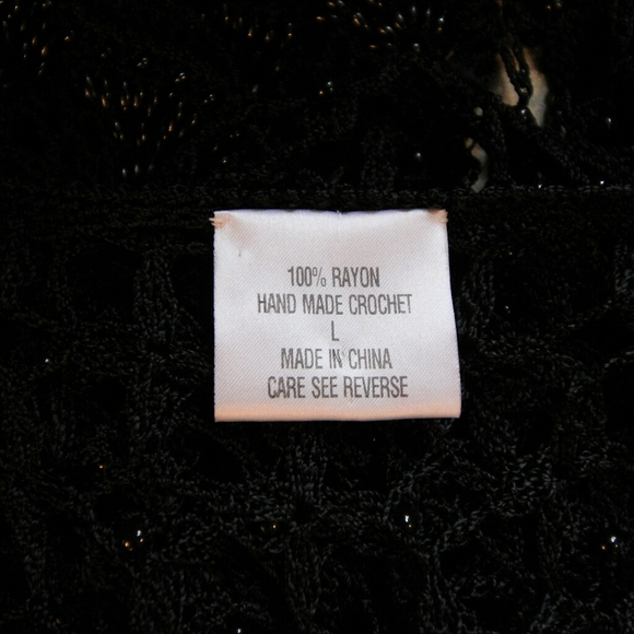 Black Open-Knit Vest - Picture 7 of 7